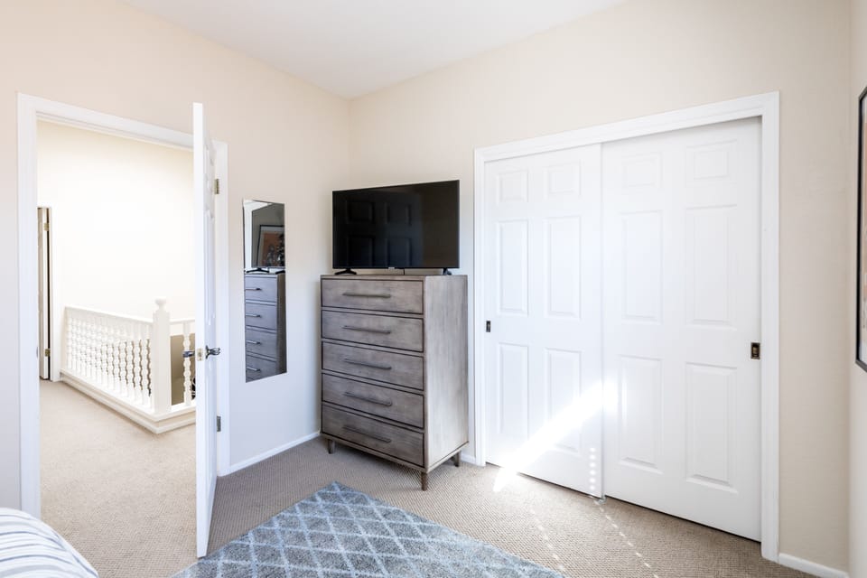 Second bedroom has a large built in closet