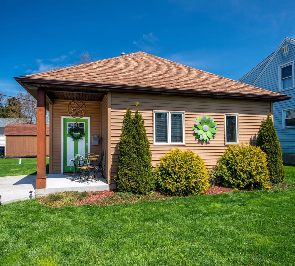 Bright green so you can easily find us. And also because it's fun!