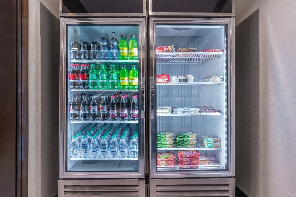 On-site pantry - grab a snack, a meal, or a forgotten item.
