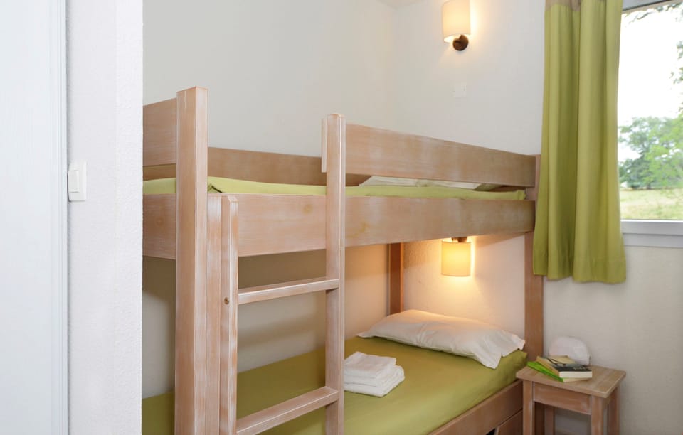 Drift to sleep in a comfortable bed after a wonderful day outside.