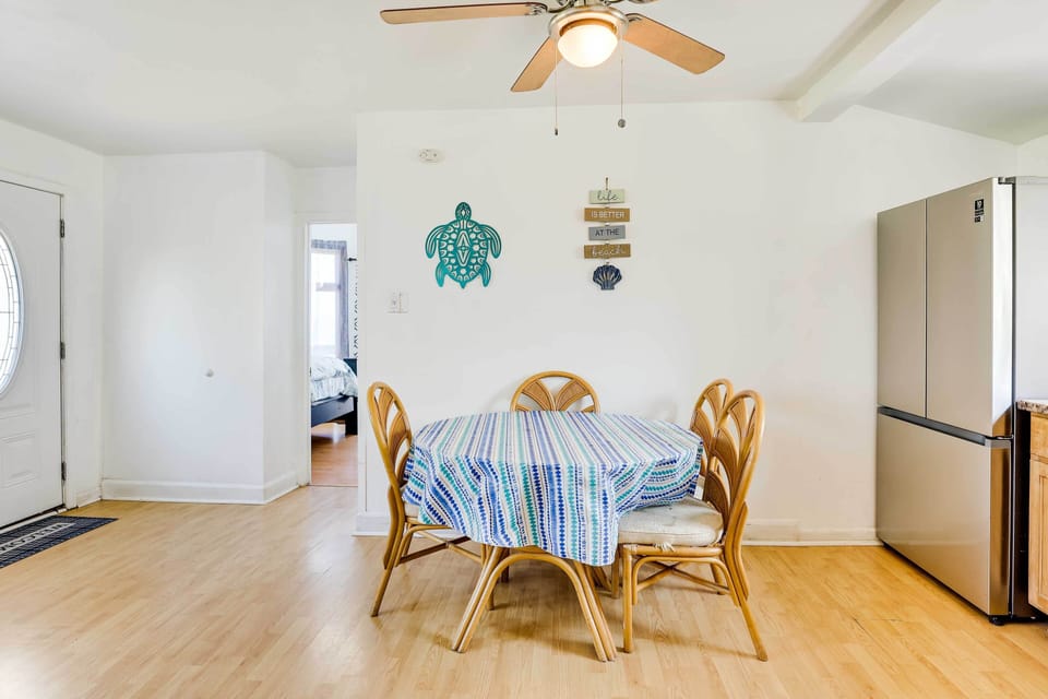 Dining Area | Dishware & Flatware Provided | Window A/C Units