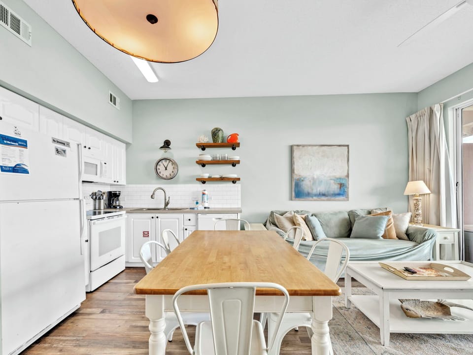 Dining and kitchen