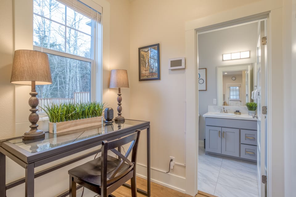Hallway to Half Bathroom
