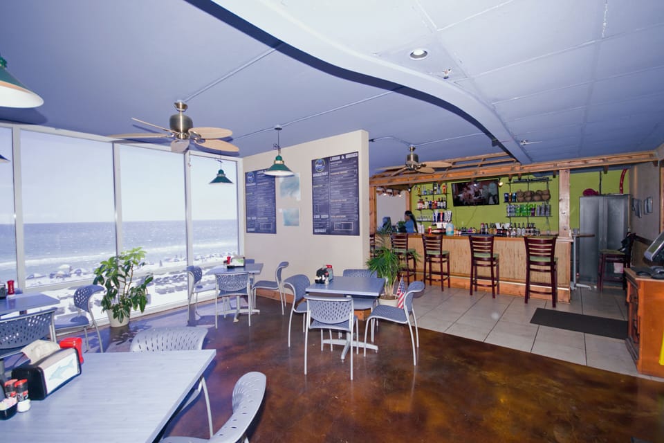 WAVES restaurant on the first floor.