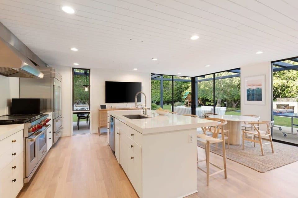 Open plan kitchen