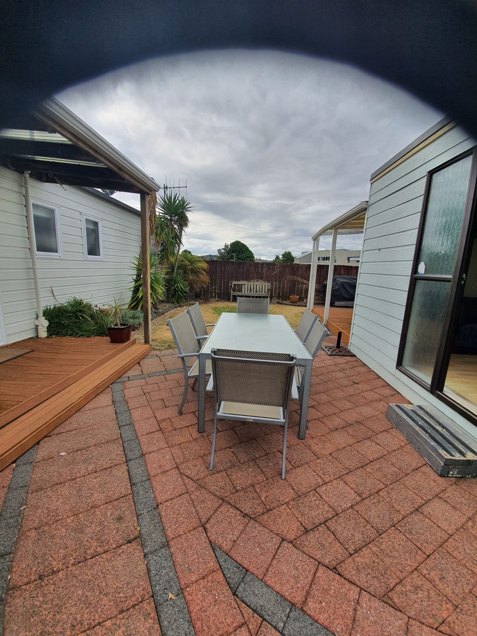 Back private outdoor area