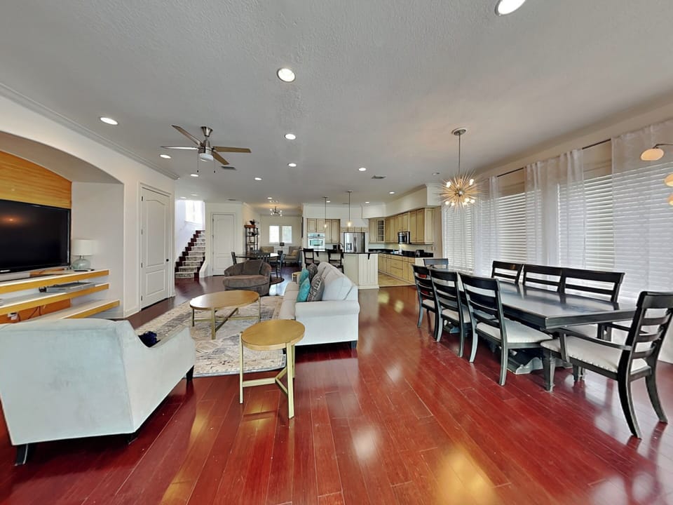 Living + Dining Areas - First Floor