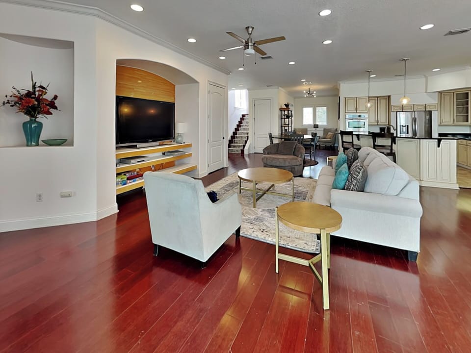 Second Living Room - Balcony Access, Water Views + TV - Second Floor