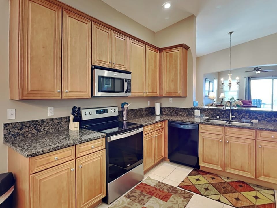 Fully Equipped Kitchen with Stainless Steel Appliances