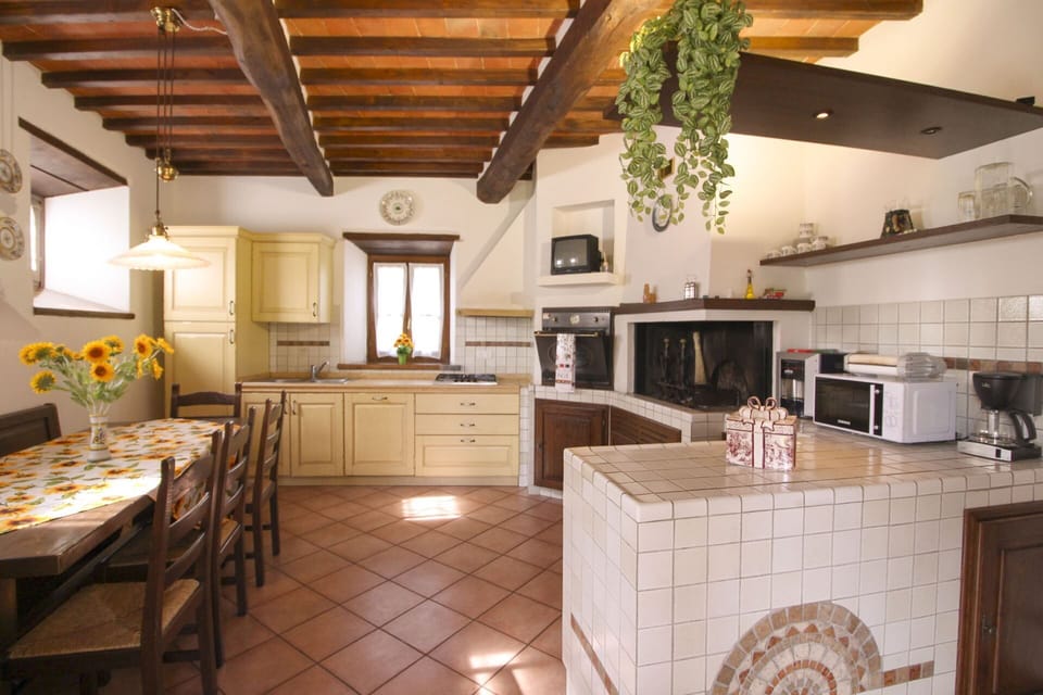 Furniture, Interior Design, Kitchen, Flooring, Countertop, Wood, Ceiling, Floor, Cabinetry, Room