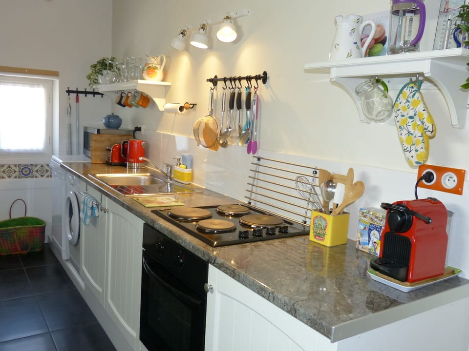 There is a well equipped contemporary dining kitchen