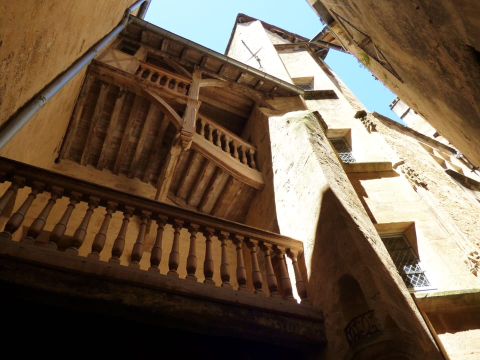 Beautiful medieval architecture in the internal courtyard
