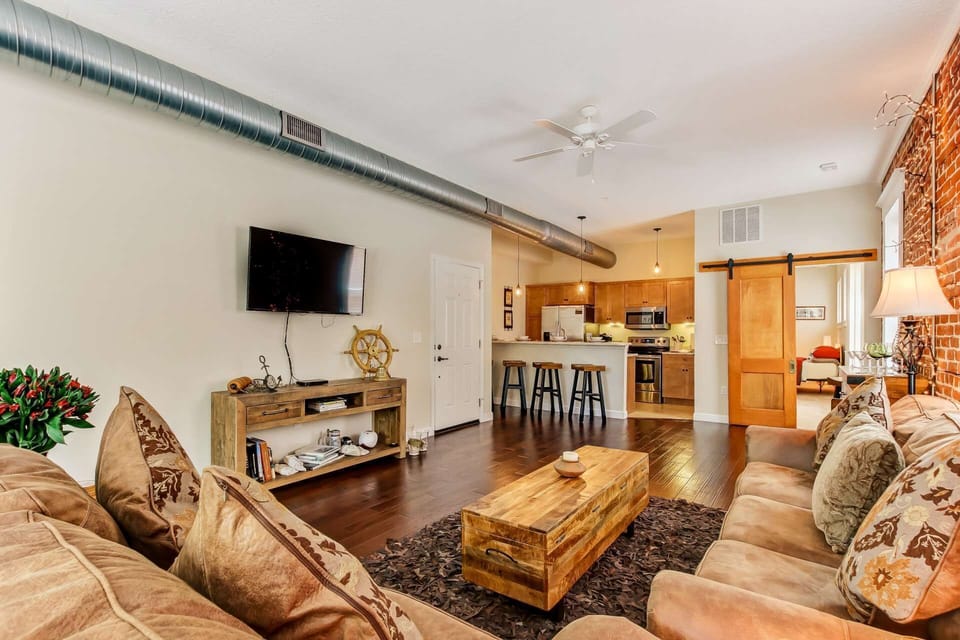 Full View from Living Area into the Kitchen - Great conversation area to relax!