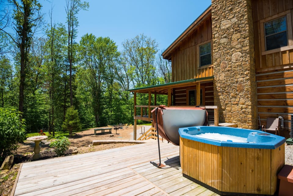 Take a soak on a chilly evening in the hot tub