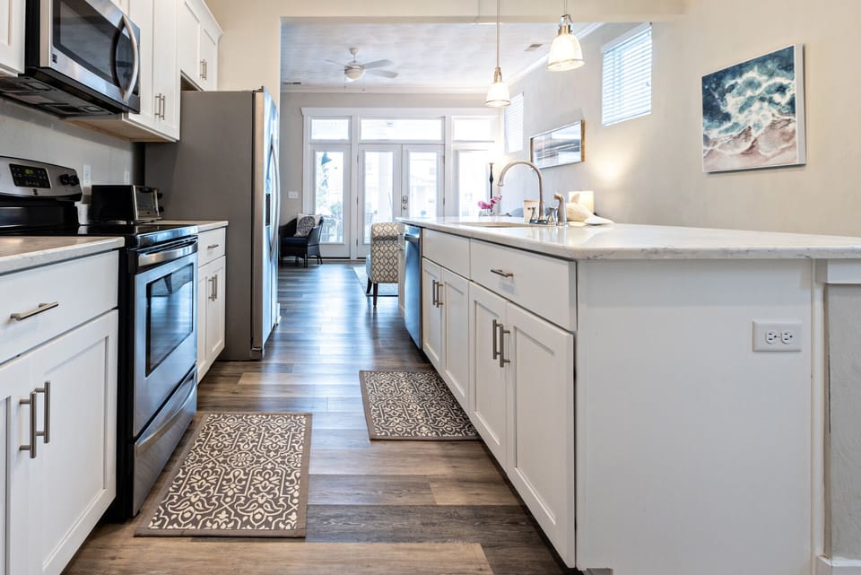 Fully stocked kitchen