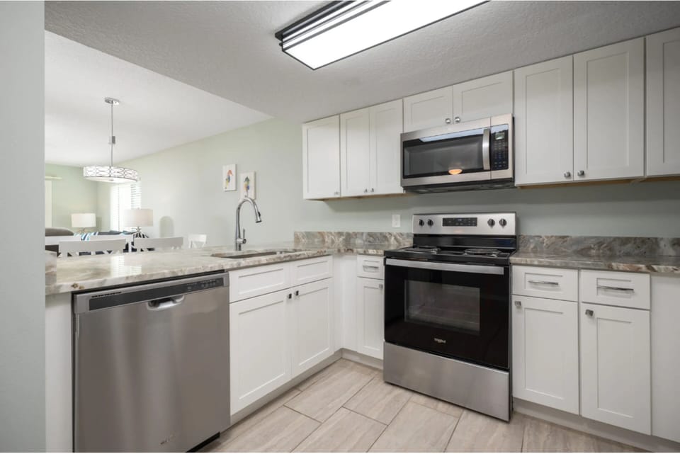 Fully Equipped Kitchen with Stainless Steel Appliances