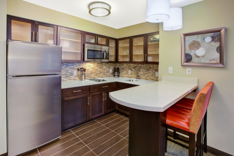 Prepare a small meal in your kitchen.