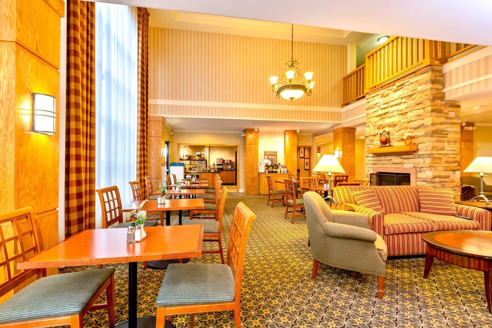 There is plenty of seating space to spend time with friends and family.