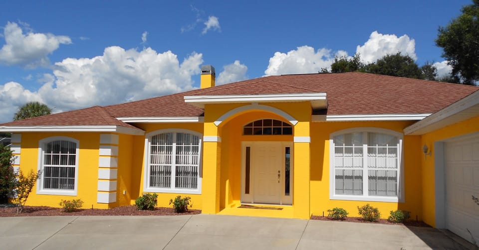 Roof, Flagstone, Patio, Building, House