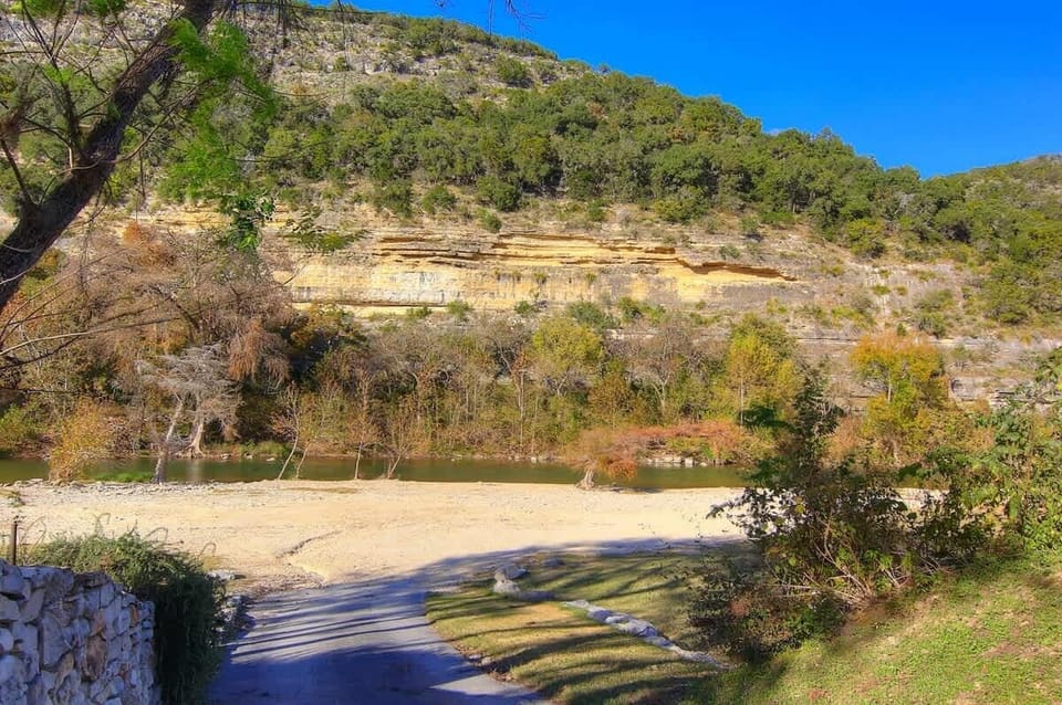 Silver Spur sits on 300 feet of Guadalupe River frontage directly across from a beautiful cliff on the river. 
