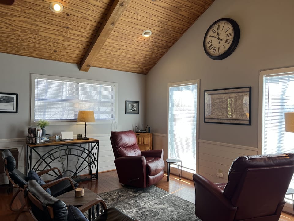 Reading and relaxing area of living room
