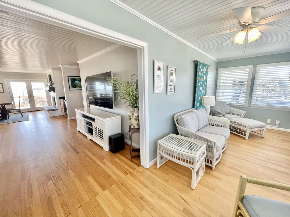 Sun room located just off living room