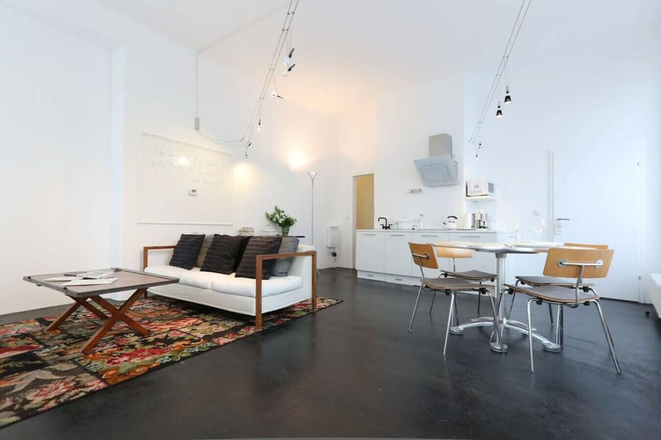 Living room with kitchen