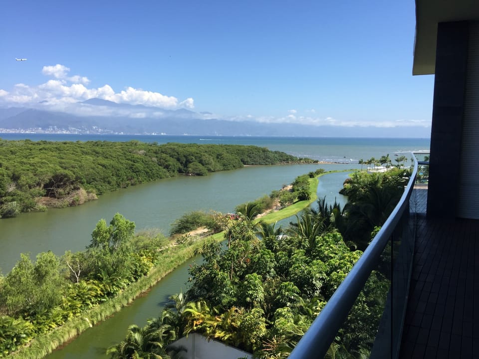 River view heading out to the ocean.