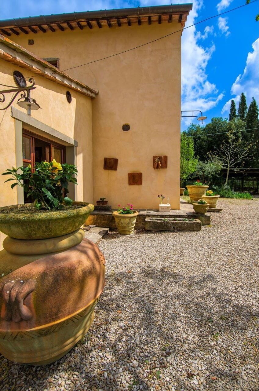 Shrub, Door, Flowerpot, Landscaping, Garden, Houseplant, Hacienda, Yard, Flagstone, Driveway