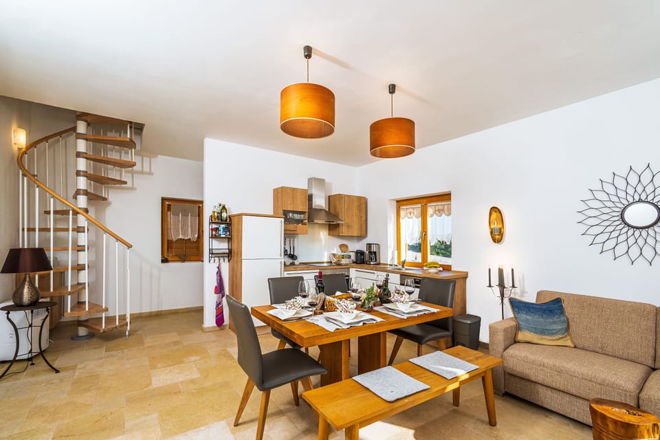 Dining area with kitchen