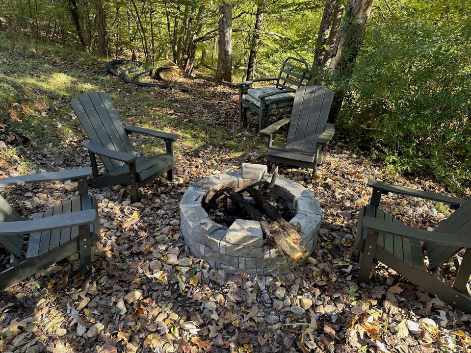 Wood Burning Fire Pit by the Water!