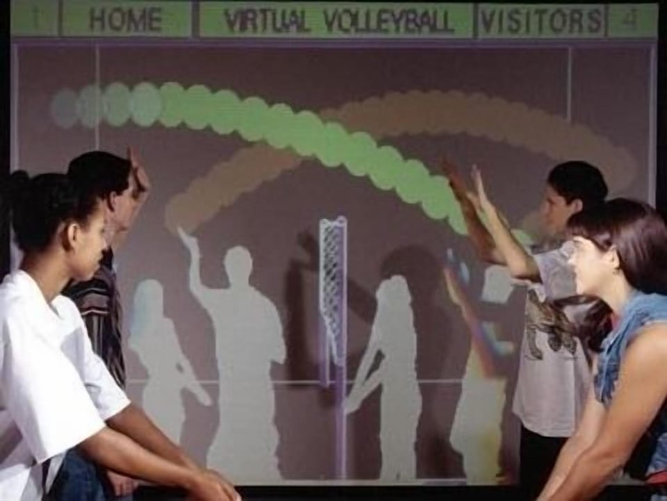 Check out the "Virtual Volleyball" exhibit at the Museum of Discovery & Science!
