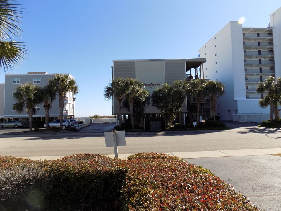 Front view of The Seafarer condominiums 