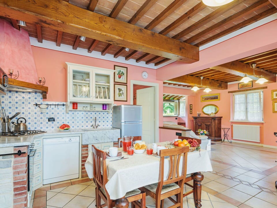 Property, Table, Cabinetry, Wood, Interior Design, Orange, Window, Flooring, Floor, Wood Stain