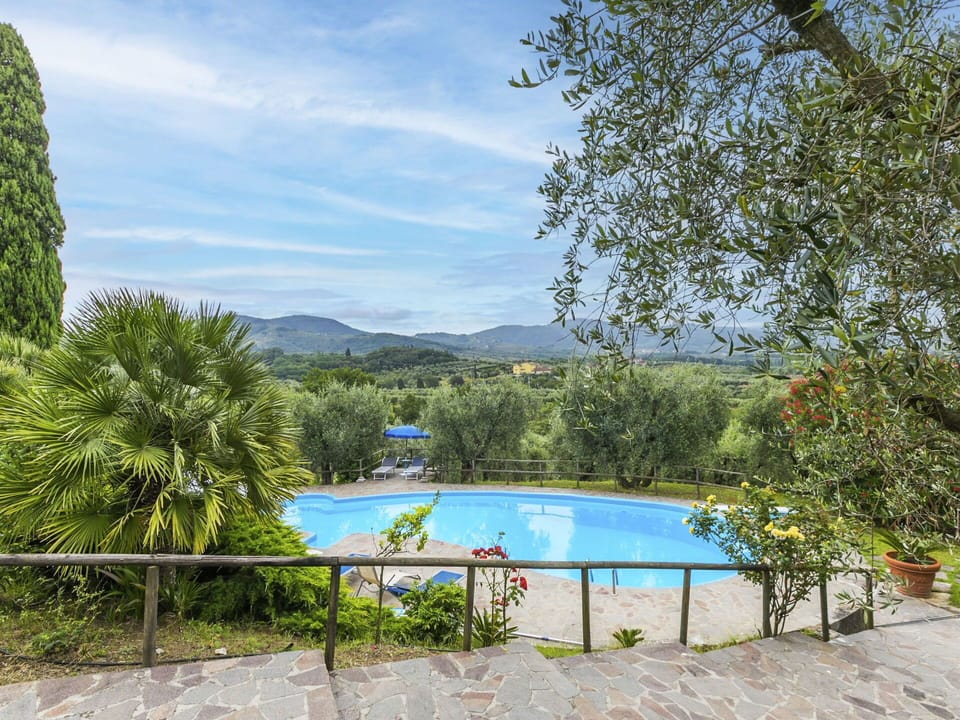 Water, Sky, Plant, Property, Swimming Pool, Azure, Shade, Outdoor Furniture, Sunlounger, Tree