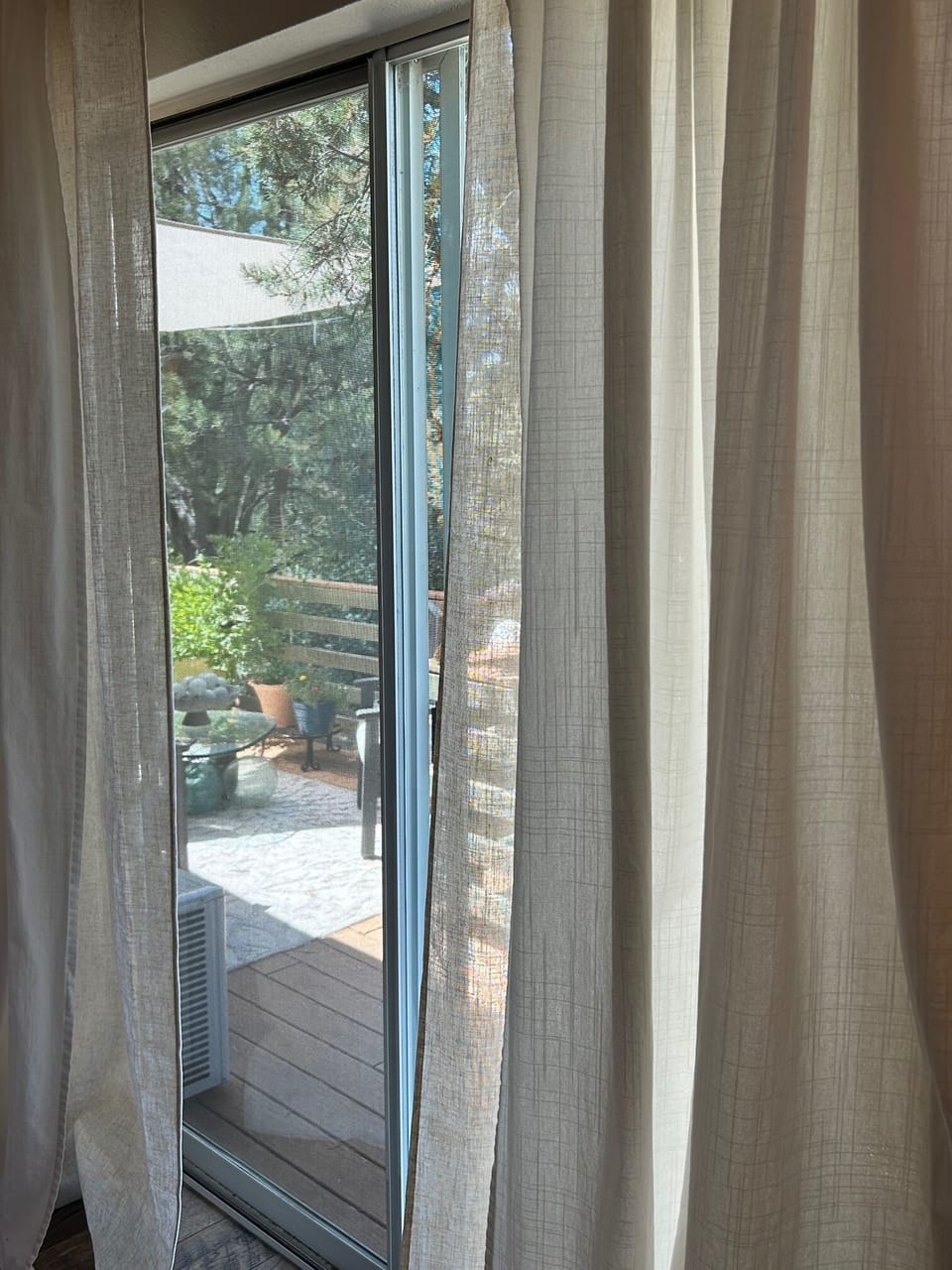 View out of room sitting at the desk