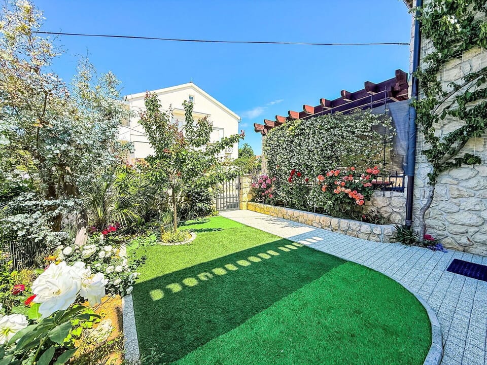 Garden, Lawn, Landscaping, Artificial Turf, Yard, Backyard, Courtyard, Walkway, Driveway, Hacienda