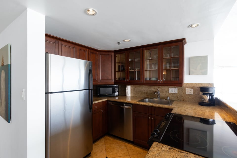 Fully stocked kitchen