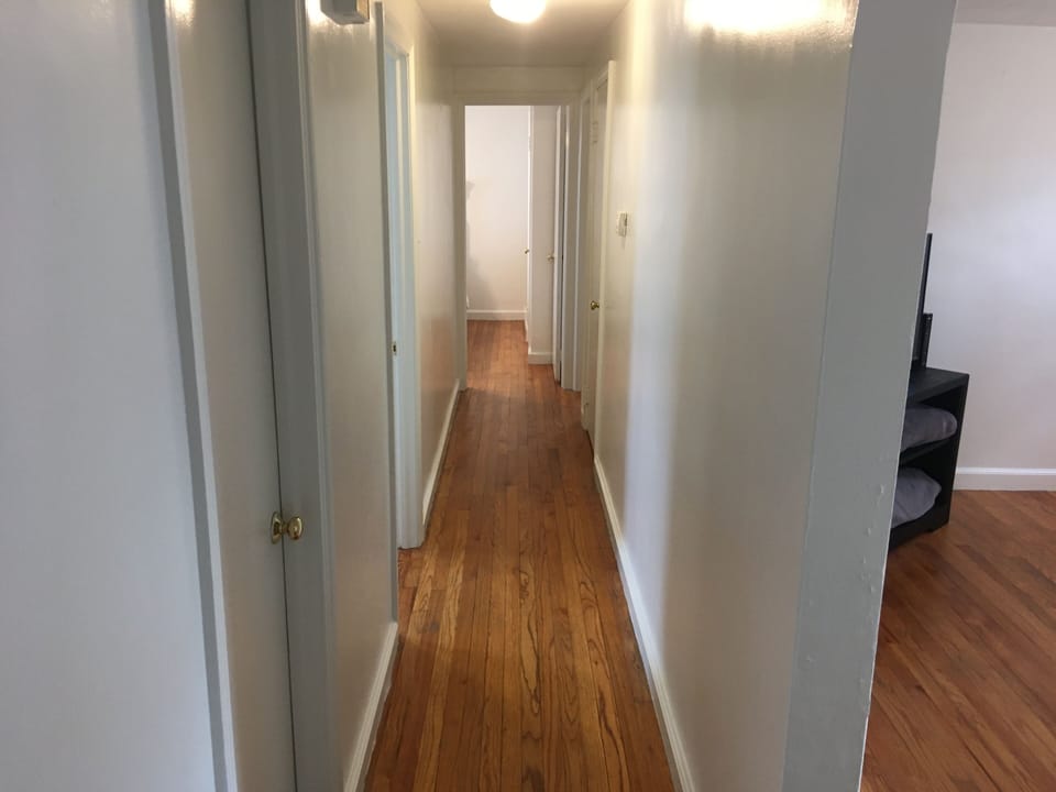 Hallway to Bathroom, Bedrooms, Finished Basement