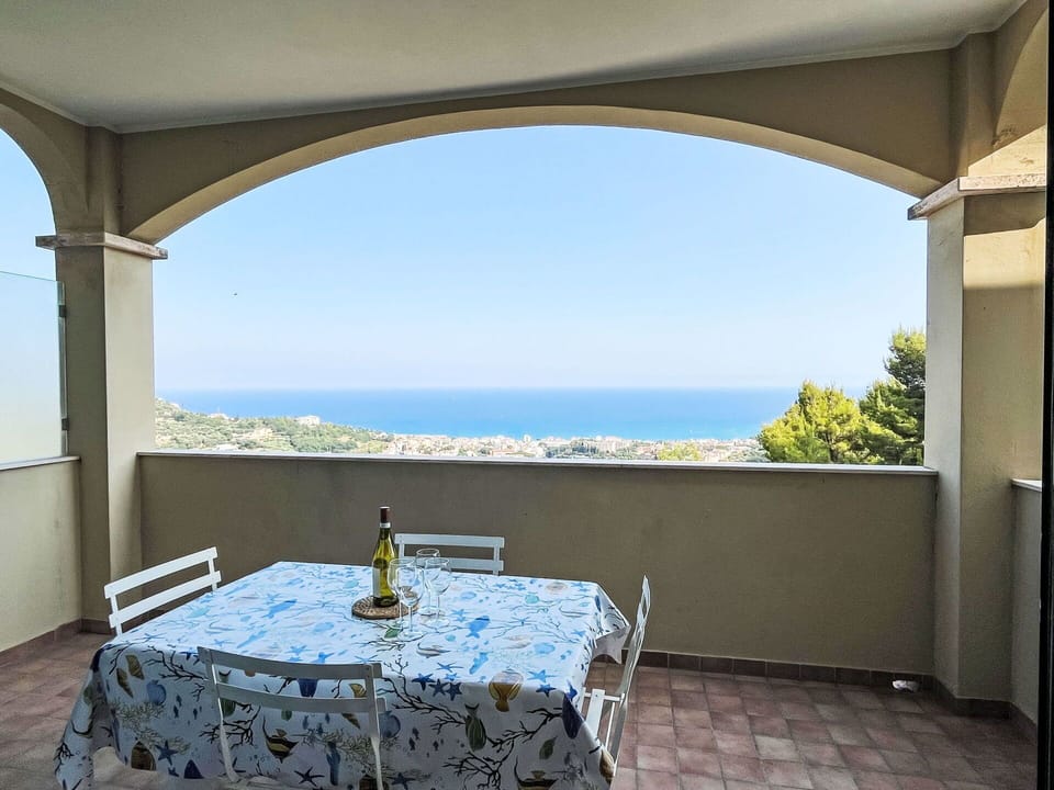 Flooring, Floor, Sea, Ceiling, Chair, Shade, Resort, Balcony, Eco Hotel, Kitchen & Dining Room Table