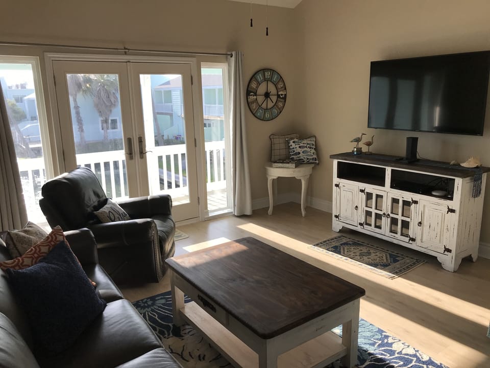 Living room with 55” television