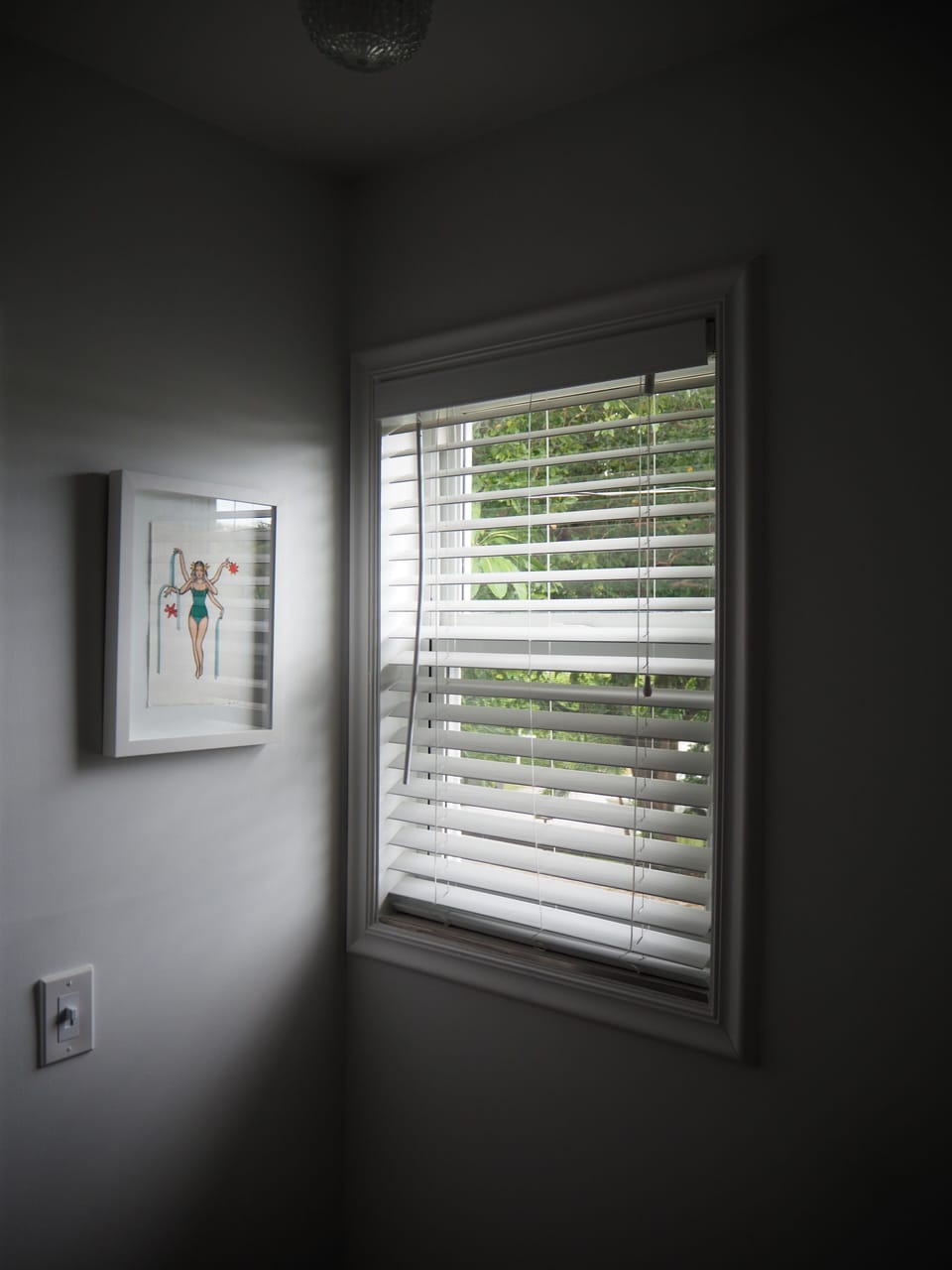 Natural light hits every room in the house due to all the windows.