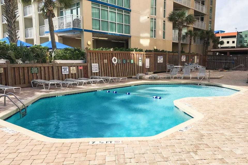 One of the 2 outdoor pools