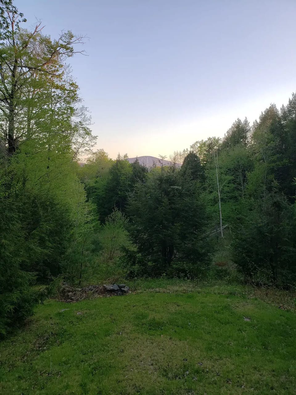 Summer sunsets of Stratton Mountain from the deck