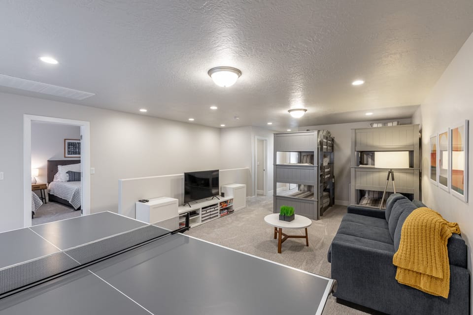 Upstairs Loft - The Upstairs Loft is the perfect place to watch a movie, play ping-pong, or play a board game with family and friends.