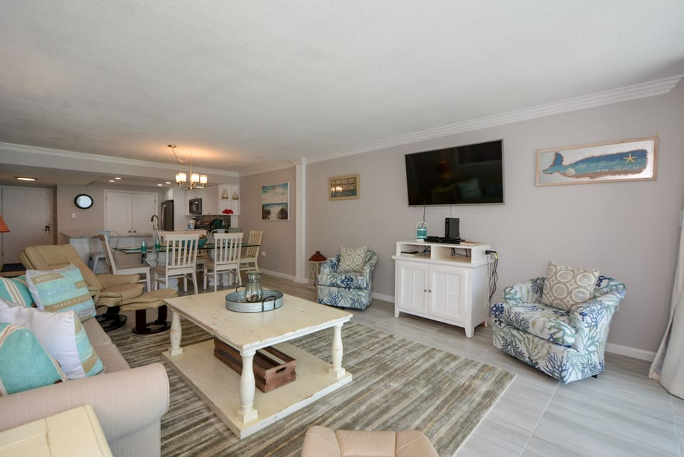 Living Room with large tv