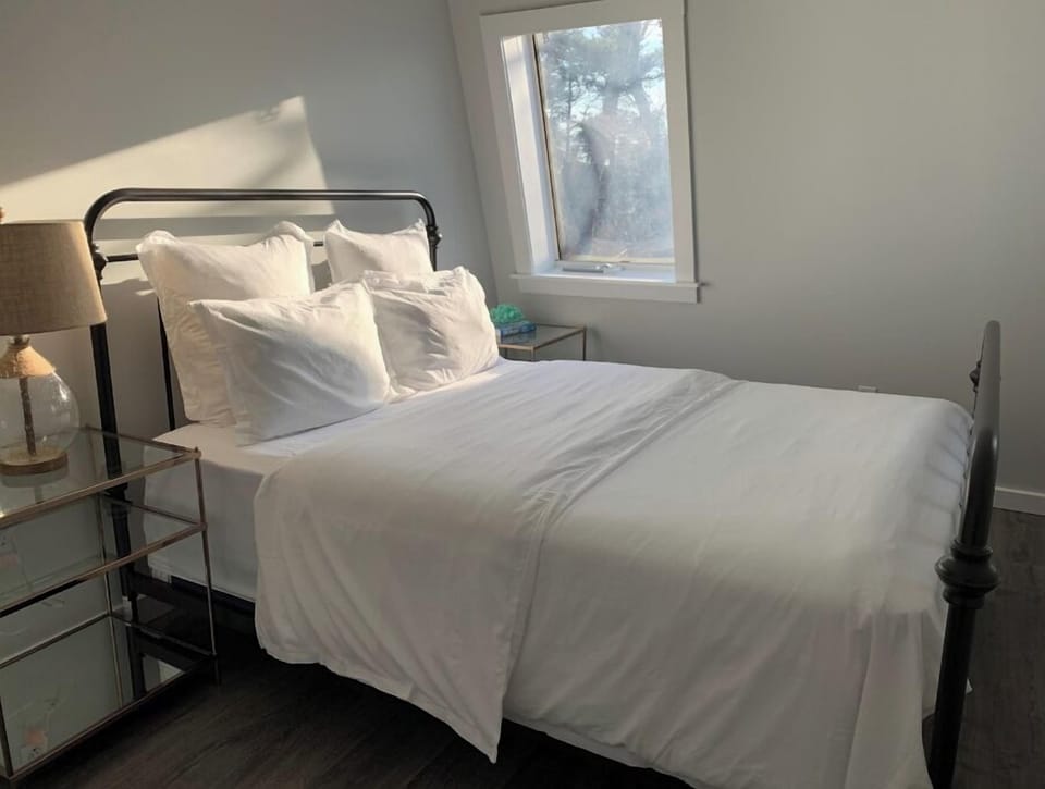 Comfortable bedroom with queen size bed
