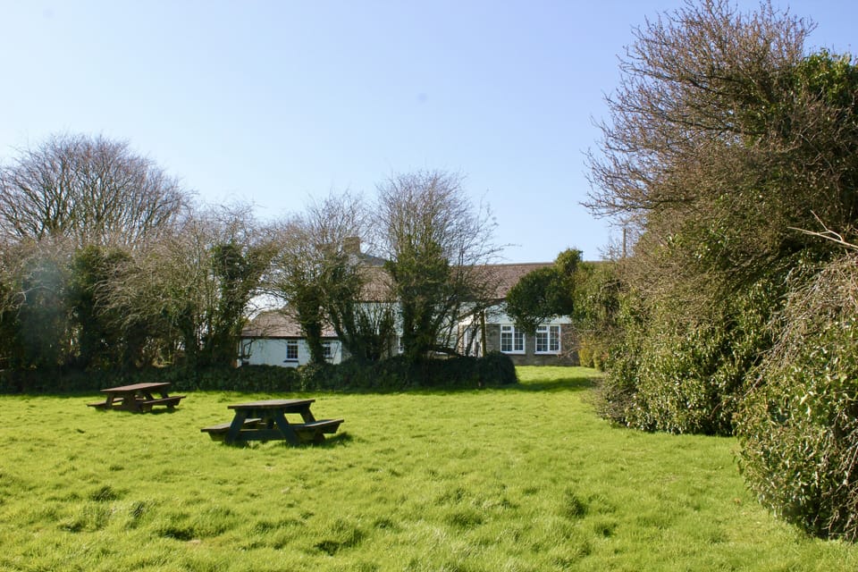 Gardens and playing field 