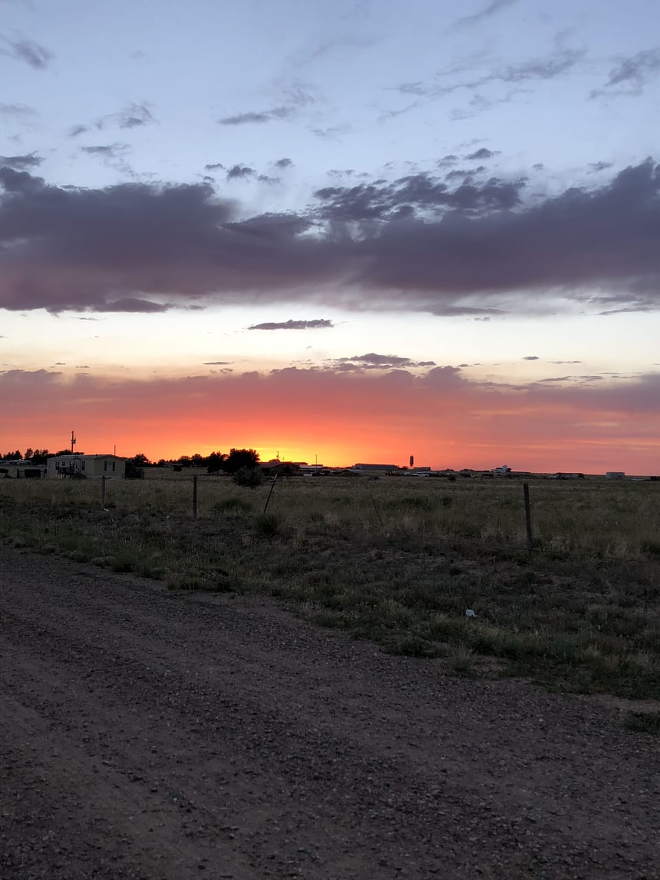 Sunset from the backyard