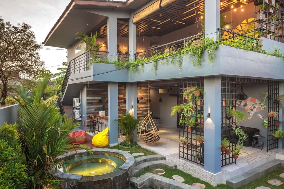 Garden and pool
